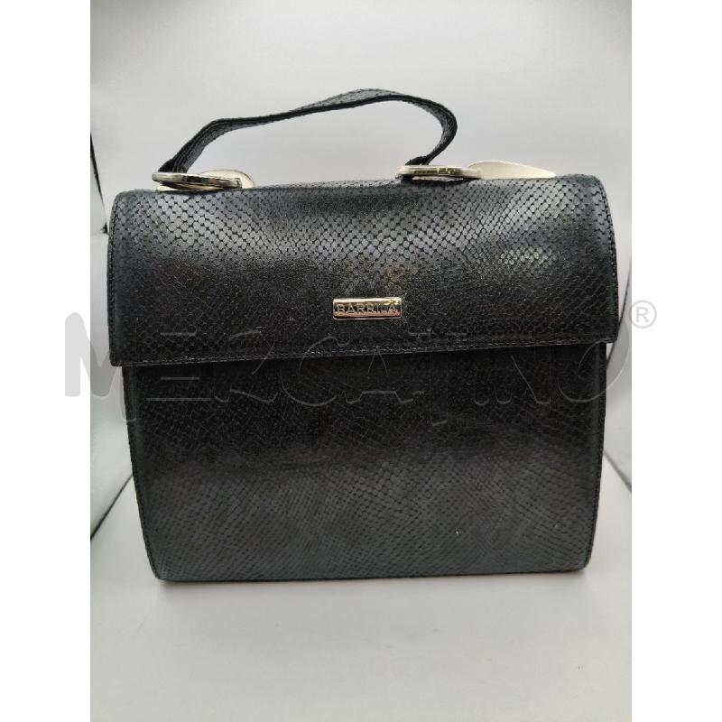 BORSA TRAPEZIO BARILLA BLU NERO RETT | Mercatino dell'Usato Roma talenti 1