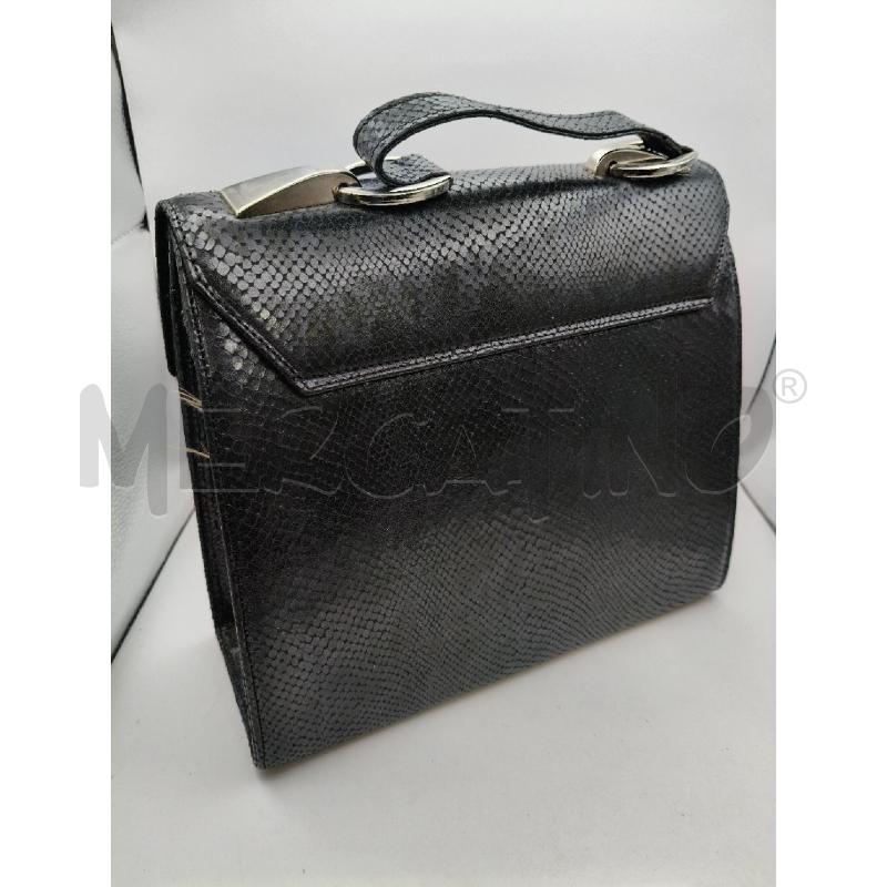 BORSA TRAPEZIO BARILLA BLU NERO RETT | Mercatino dell'Usato Roma talenti 3