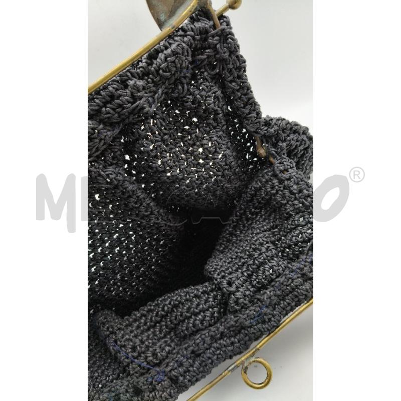 BORSA VINT CROCHET NE MANICO SPILLA BALIA BRUNITO  | Mercatino dell'Usato Roma talenti 4