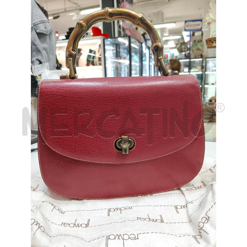 BORSETTA A MANO MOSCHINO REDWALL BORDEAUX  | Mercatino dell'Usato Roma talenti 1