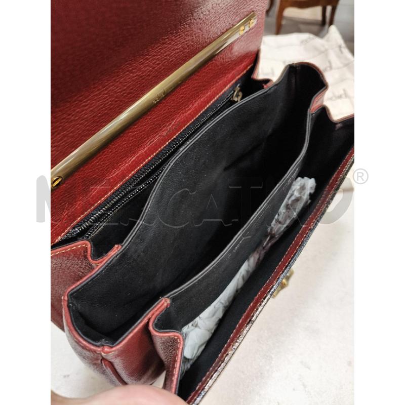 BORSETTA A MANO MOSCHINO REDWALL BORDEAUX  | Mercatino dell'Usato Roma talenti 5