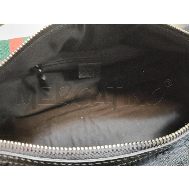 BORSONE GUCCI TESSUTO NERO LOGO MANICI BANDA WEB | Mercatino dell'Usato Roma talenti 5