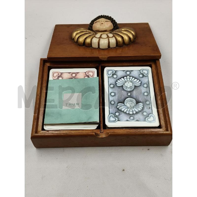 BOX LEGNO CON CARTE DA GIOCO THUN | Mercatino dell'Usato Roma talenti 2