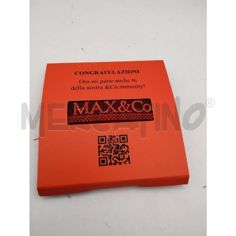 BRACCIALETTO MAX&CO CANVAS ROSSO  | Mercatino dell'Usato Roma talenti 1