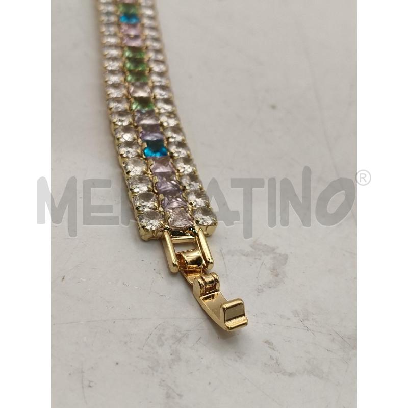 BRACCIALE 107R GIAL TENNIS TRE FILI MULTICOLO LINEA CENTRA | Mercatino dell'Usato Roma talenti 4