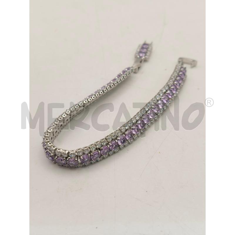 BRACCIALE 165O TENNIS GRI LINEA CENTRAL VIOLA  | Mercatino dell'Usato Roma talenti 1