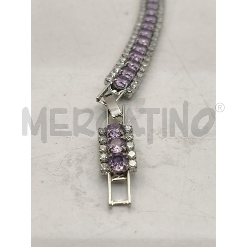 BRACCIALE 165O TENNIS GRI LINEA CENTRAL VIOLA  | Mercatino dell'Usato Roma talenti 2
