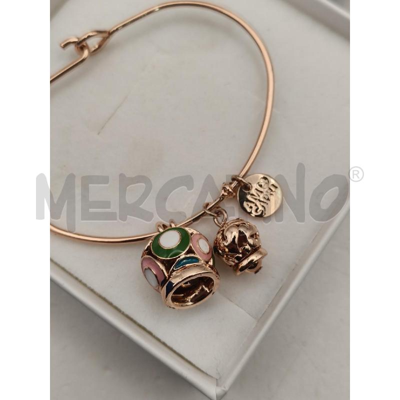 BRACCIALE AMO CAPRI RIG ROSE PEND CAMPANELLA SMALTO  | Mercatino dell'Usato Roma talenti 2