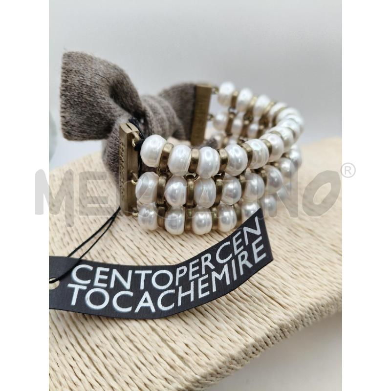 BRACCIALE CENTOPERCENTOCASHMERE 3 FILE PERLE  | Mercatino dell'Usato Roma talenti 1
