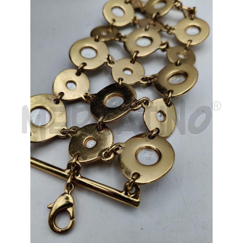 BRACCIALE DOR BRUNITO MAGLIA PIETRE CAB PERLE  | Mercatino dell'Usato Roma talenti 3