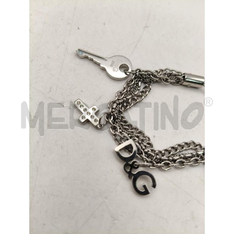 BRACCIALE D&G MULTIF CATENA CHARM CHIAVE CROCE | Mercatino dell'Usato Roma talenti 3