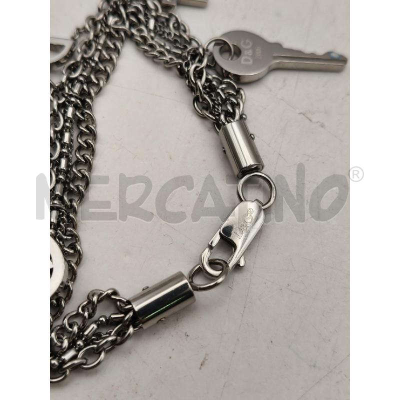 BRACCIALE D&G MULTIF CATENA CHARM CHIAVE CROCE | Mercatino dell'Usato Roma talenti 4