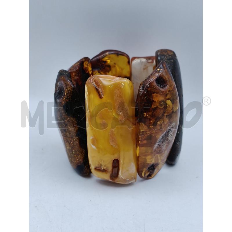 BRACCIALE ELAST AMBRA NATURALE RETT IRREG | Mercatino dell'Usato Roma talenti 1