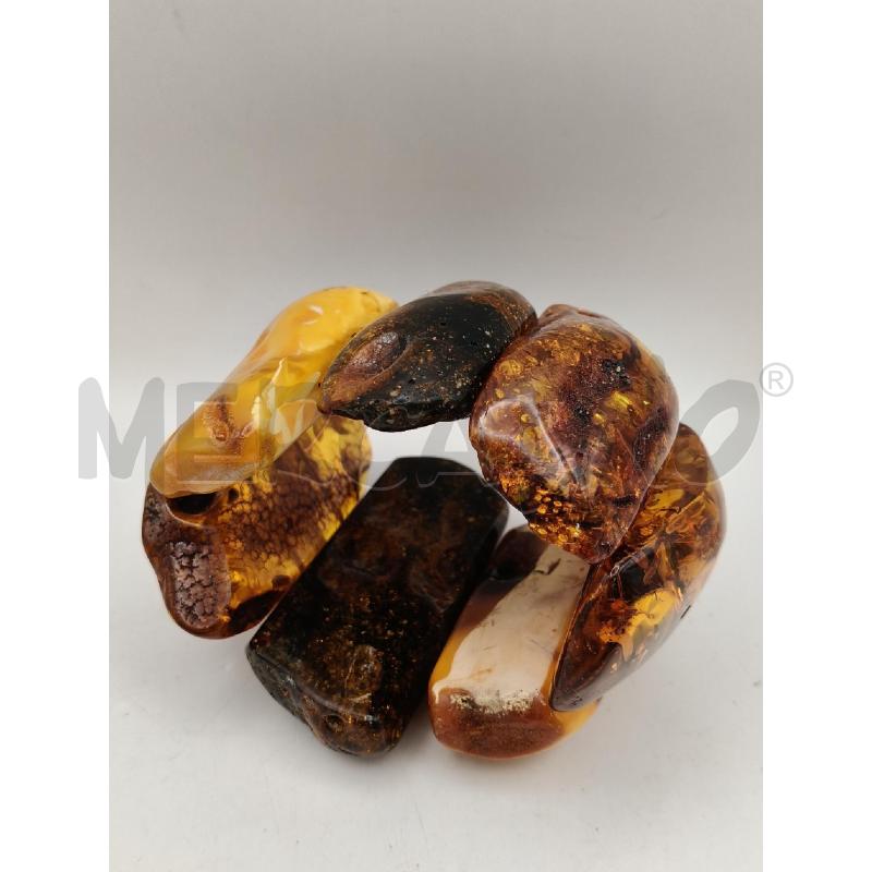 BRACCIALE ELAST AMBRA NATURALE RETT IRREG | Mercatino dell'Usato Roma talenti 2