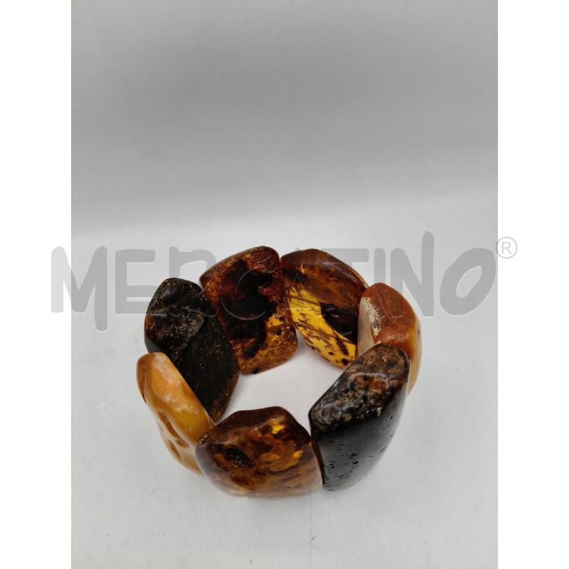 BRACCIALE ELAST AMBRA NATURALE RETT IRREG | Mercatino dell'Usato Roma talenti 4