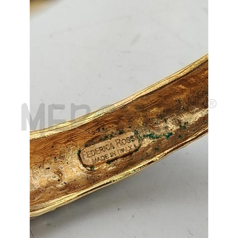 BRACCIALE FEDERICA ROSSI GIAGUARI ANELLO DOR/SMALTO NERO  | Mercatino dell'Usato Roma talenti 3