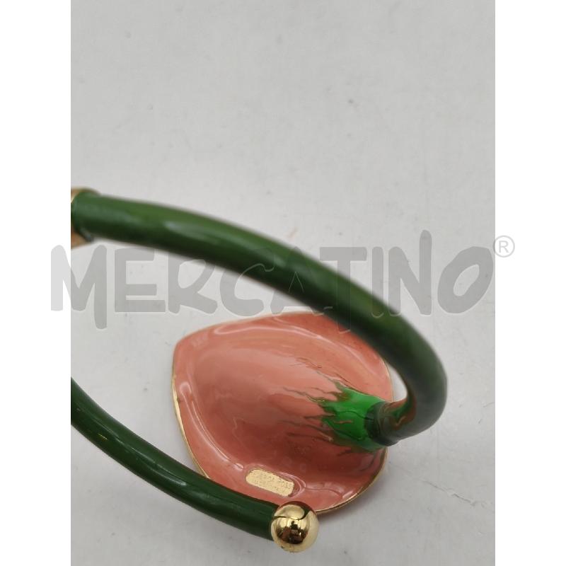 BRACCIALE FEDERICA ROSSI RIG CALLA VERDE ROSA PLACC | Mercatino dell'Usato Roma talenti 3