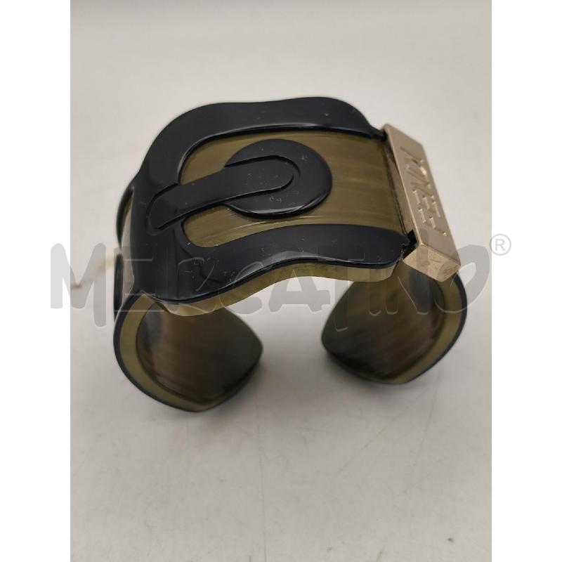 BRACCIALE FENDI RIGIDO FIBBIA VERDE NERO  | Mercatino dell'Usato Roma talenti 2
