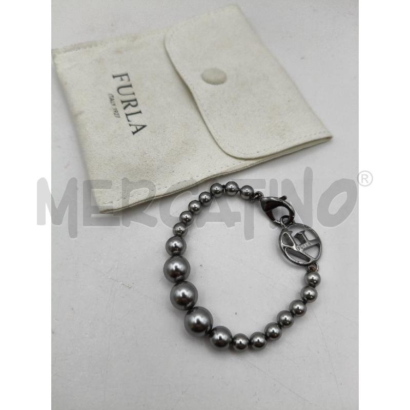 BRACCIALE FURLA PERLE CRESC LOGO MET  | Mercatino dell'Usato Roma talenti 1