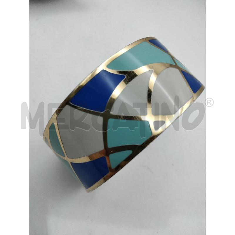BRACCIALE FURLA RIGIDO SMALTO BLU/CEL/BIA GIAL  | Mercatino dell'Usato Roma talenti 3