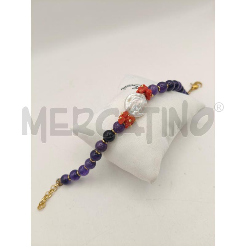 BRACCIALE H3A AMETIS MADREP CORALLO BAMBOO  | Mercatino dell'Usato Roma talenti 1