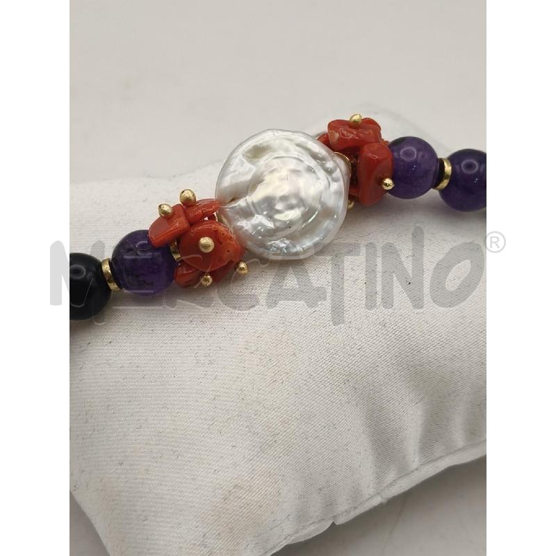 BRACCIALE H3A AMETIS MADREP CORALLO BAMBOO  | Mercatino dell'Usato Roma talenti 2