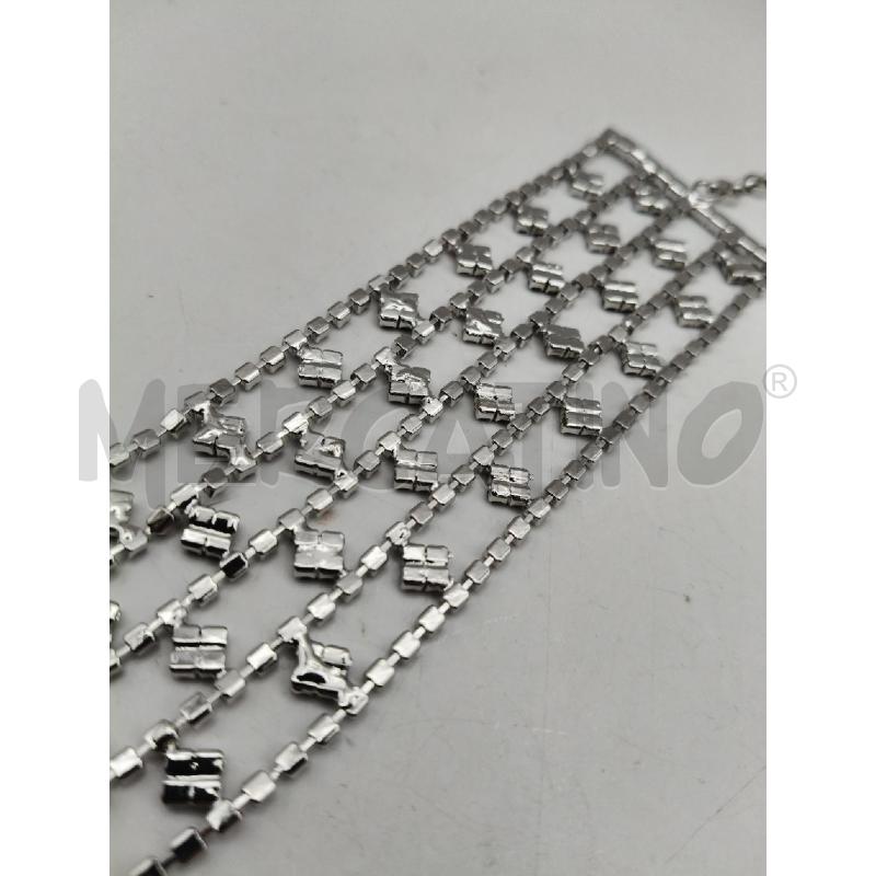 BRACCIALE LUISA SPAGNOLI SCACCHIERA ROMBI STRASS BIA NE  | Mercatino dell'Usato Roma talenti 4