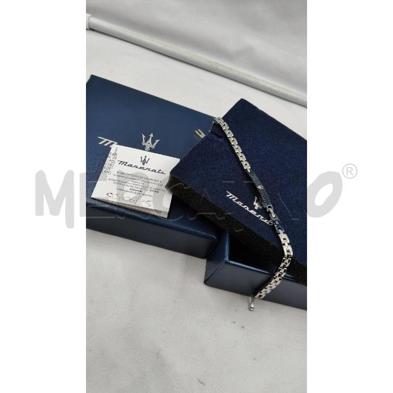 BRACCIALE MASERATI ACCIAIO SEGM CENTRALE NERO | Mercatino dell'Usato Roma talenti 2