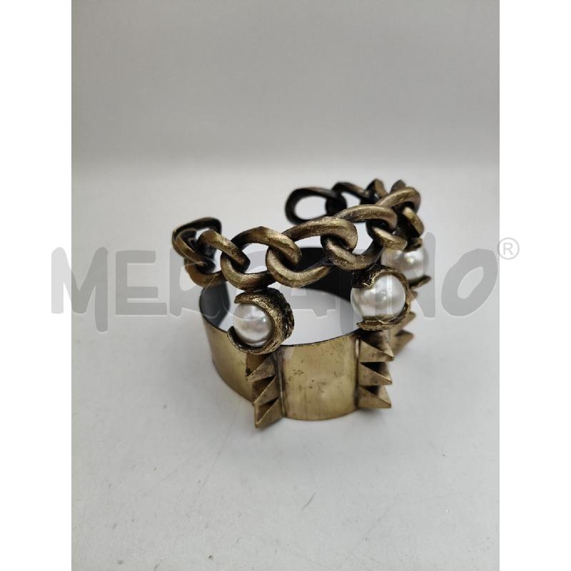 BRACCIALE MET RIG BRUNTO CATENA/BORCHIE PERLE  | Mercatino dell'Usato Roma talenti 1