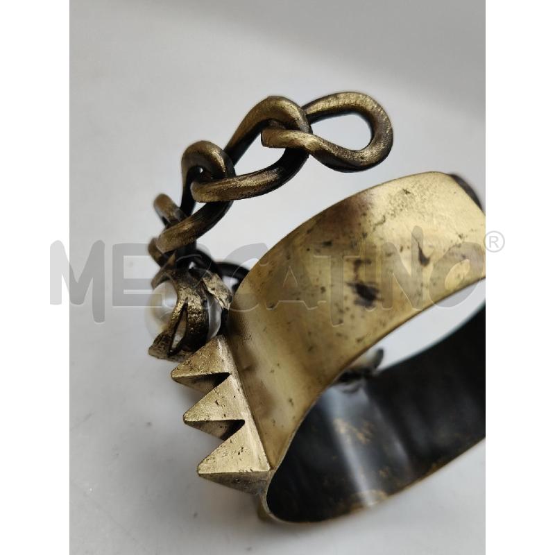 BRACCIALE MET RIG BRUNTO CATENA/BORCHIE PERLE  | Mercatino dell'Usato Roma talenti 4