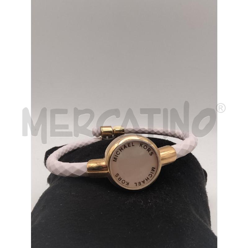 BRACCIALE MICHAEL KORS GOMMA ROSA CENTR TONDO DORATO | Mercatino dell'Usato Roma talenti 1