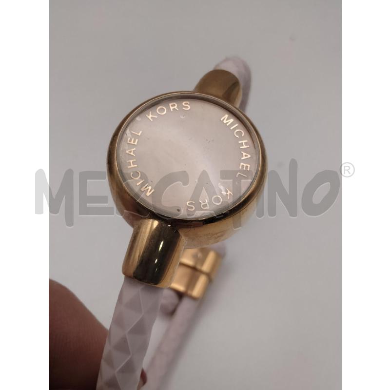 BRACCIALE MICHAEL KORS GOMMA ROSA CENTR TONDO DORATO | Mercatino dell'Usato Roma talenti 3