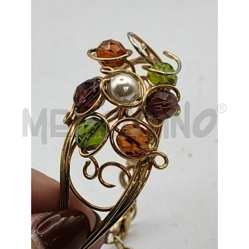 BRACCIALE MULTIFILI DOR CENTR PEITRE PERLA  | Mercatino dell'Usato Roma talenti 2