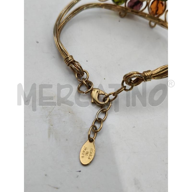 BRACCIALE MULTIFILI DOR CENTR PEITRE PERLA  | Mercatino dell'Usato Roma talenti 3