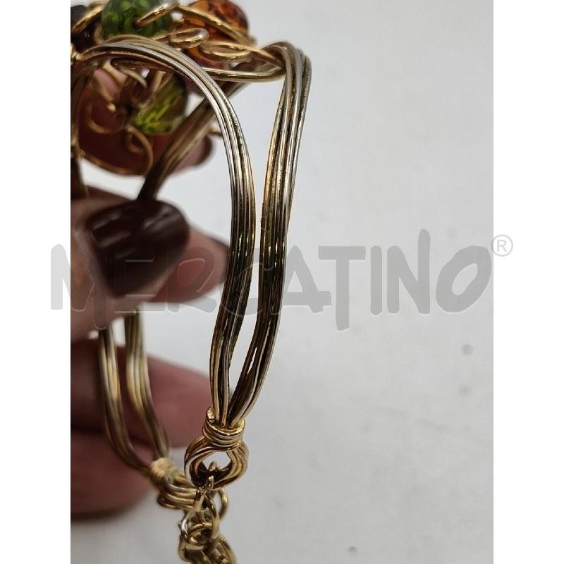 BRACCIALE MULTIFILI DOR CENTR PEITRE PERLA  | Mercatino dell'Usato Roma talenti 4