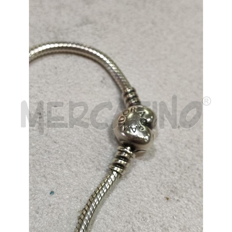BRACCIALE PANDORA SNAKE CHIUSURA CUORE  | Mercatino dell'Usato Roma talenti 2