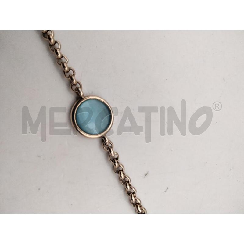 BRACCIALE PIERRE LANG CAT DOR PIETRA AZZURRA | Mercatino dell'Usato Roma talenti 2