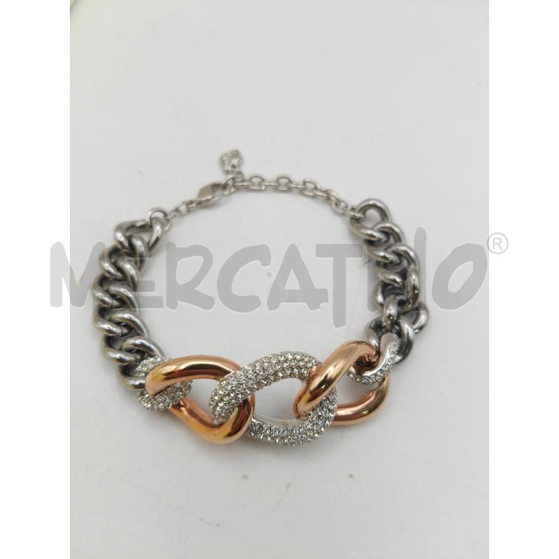 BRACCIALE SWAROVSKI CATENA CENTR DOR/STRASS | Mercatino dell'Usato Roma talenti 1