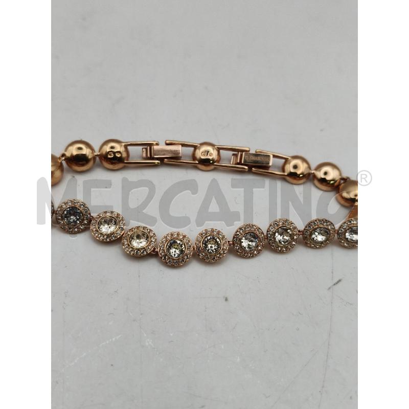 BRACCIALE SWAROVSKI DOR TONDI CRISTALLI BIANCHI  | Mercatino dell'Usato Roma talenti 2