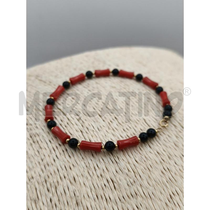 BRACCIALE TUBETTI COR SFERE NE CHIUS DOR  | Mercatino dell'Usato Roma talenti 1