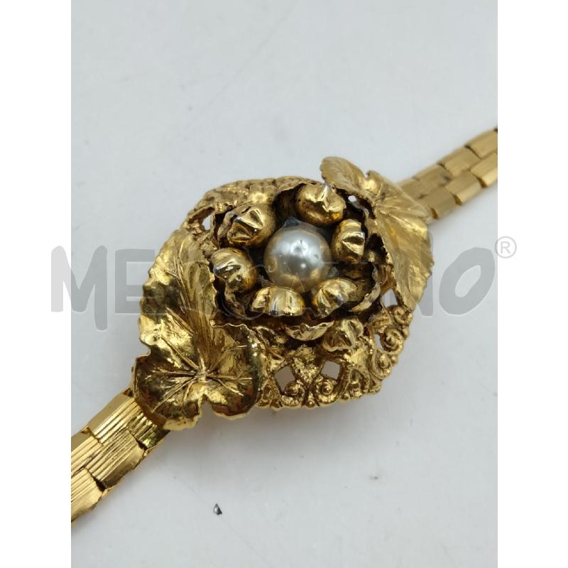 BRACCIALE + ORECHINI VINT GIAL FOGLIE PIETRE VIO/BIA | Mercatino dell'Usato Roma talenti 4