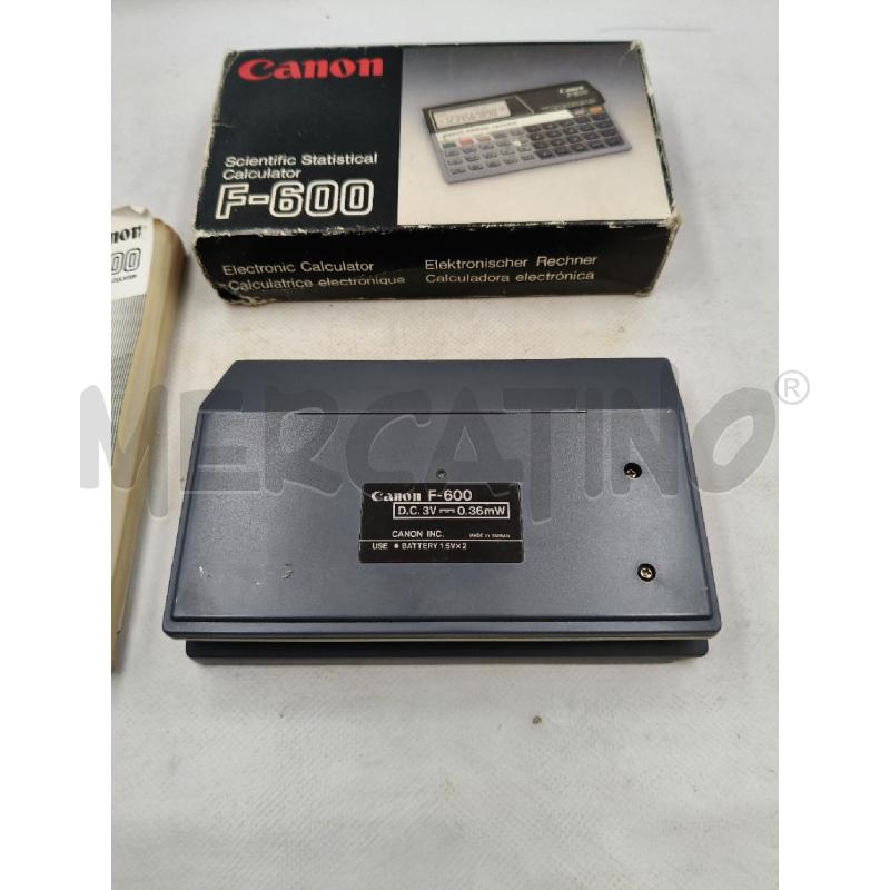 CALCOLATRICE CANON F-600 | Mercatino dell'Usato Roma talenti 3