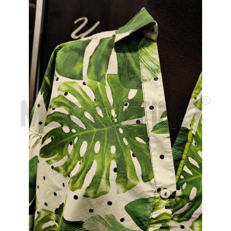CAMICIA D TWINSET BIA FOGLIE VERDE POIS   | Mercatino dell'Usato Roma talenti 2