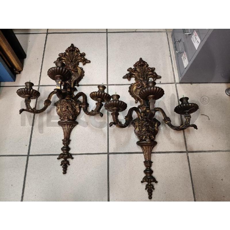 CANDELABRO COPPIA 3L BRONZA | Mercatino dell'Usato Roma talenti 1