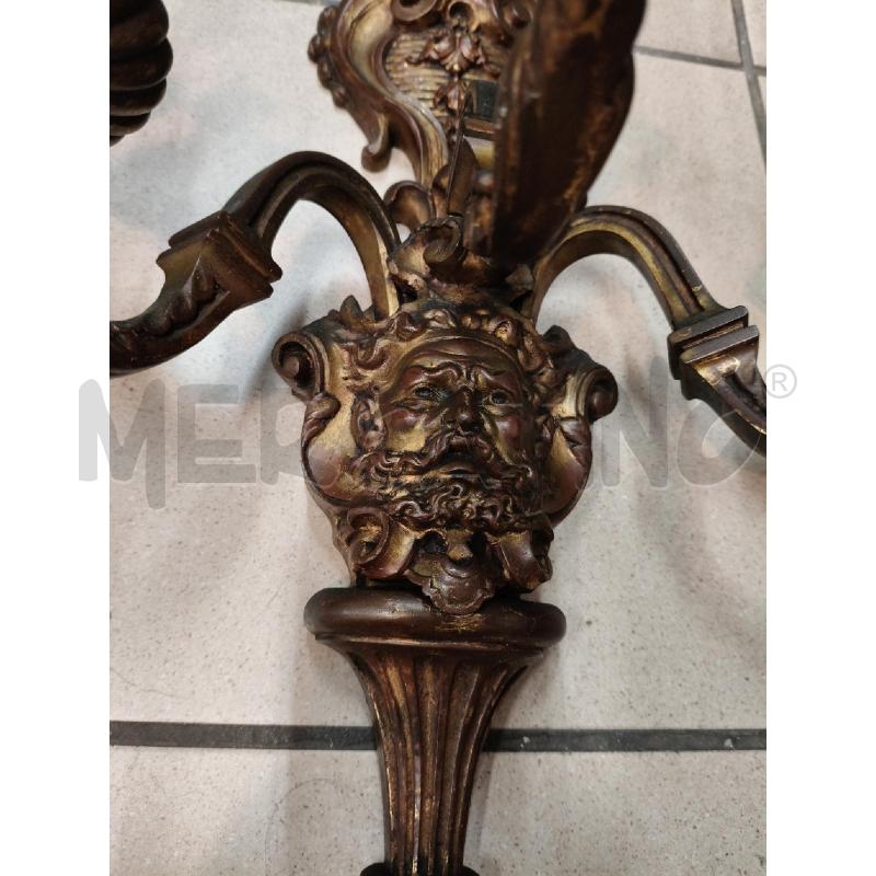 CANDELABRO COPPIA 3L BRONZA | Mercatino dell'Usato Roma talenti 2