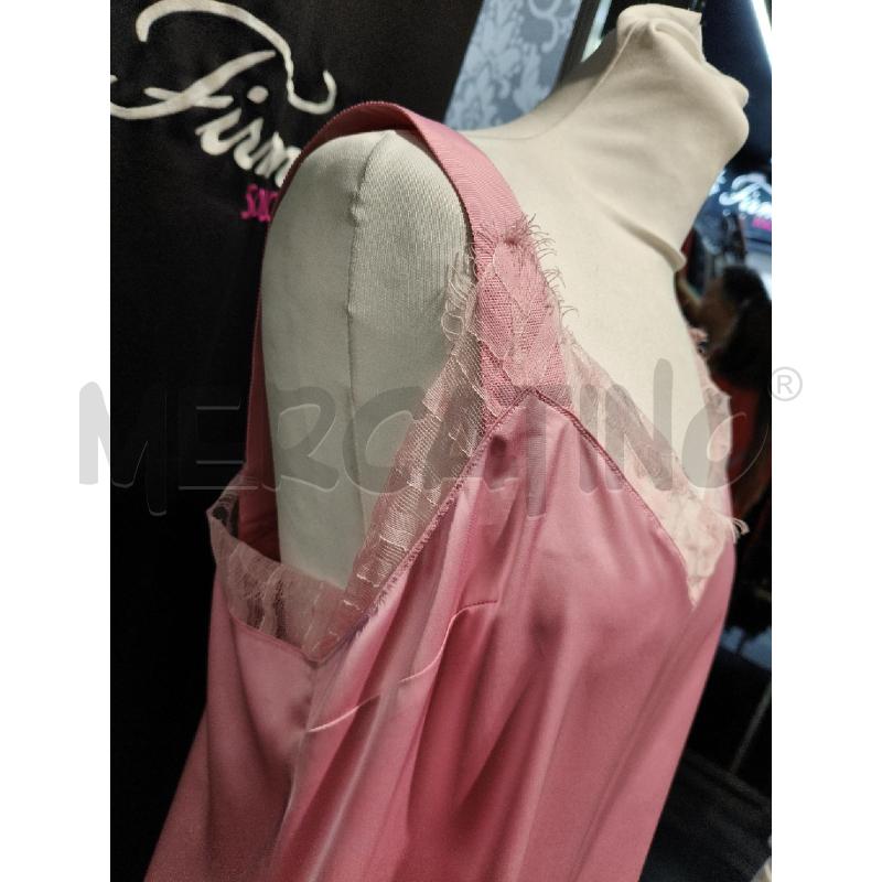 CANOTTA D SATIN NENETTE ROSA SC/PIZZO  | Mercatino dell'Usato Roma talenti 2