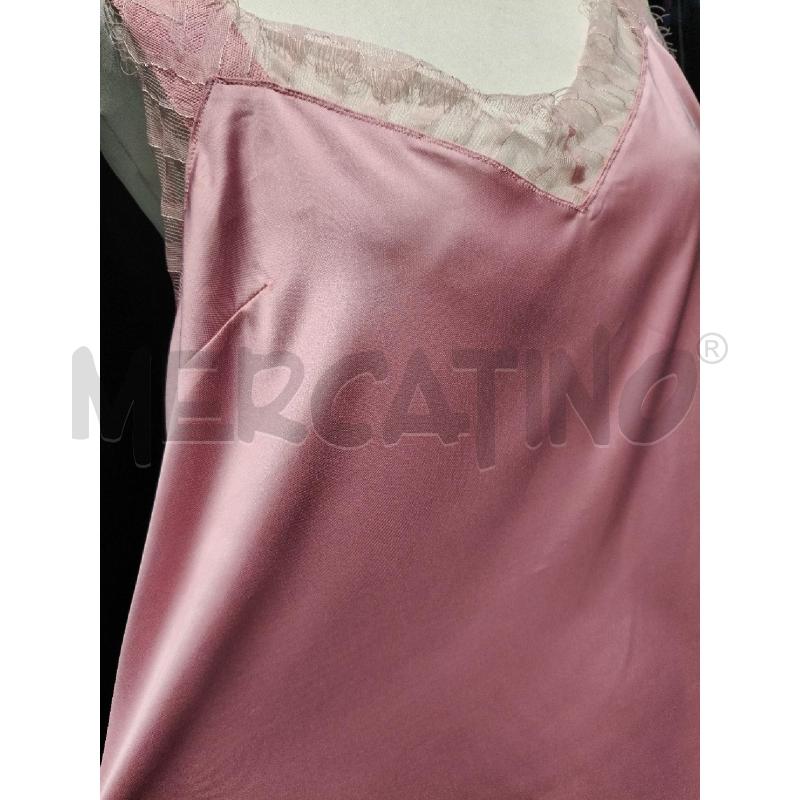CANOTTA D SATIN NENETTE ROSA SC/PIZZO  | Mercatino dell'Usato Roma talenti 3