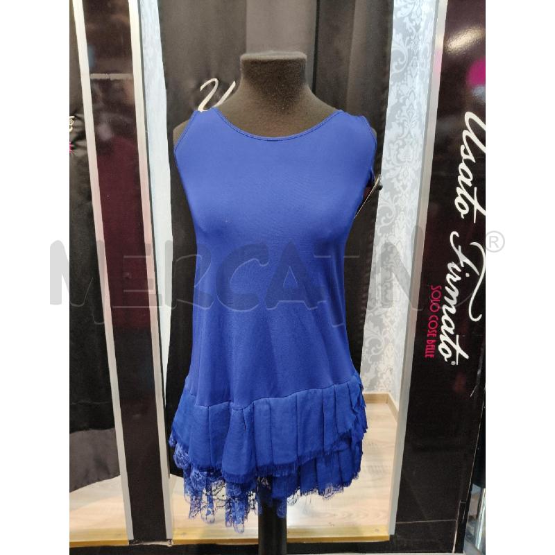 CANOTTA LU TWIN SET BLUETTE B/VELO PIEGHE | Mercatino dell'Usato Roma talenti 1