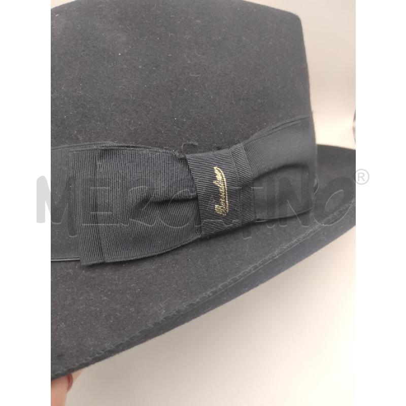 CAPPELLO UOMO BORSALINO BLU FASCIA GROS LOGO ORO  | Mercatino dell'Usato Roma talenti 2
