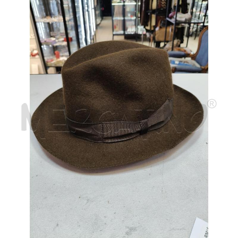 CAPPELLO UOMO BORSALINO LANA MARRONE FIOCCO GROS | Mercatino dell'Usato Roma talenti 1
